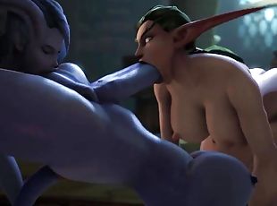 WOW Futa Elf Getting A Top Teir Blowjob