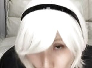 2B Blowjob cosplay