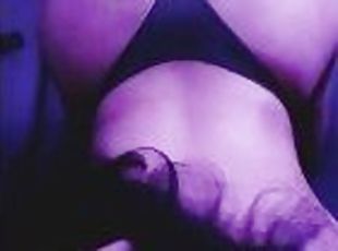 Pov evening mood purple, blowjob