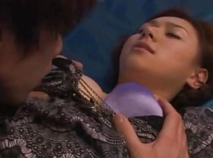 Yuzuka Kinoshita bends over for a hunk's throbbing penis