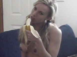 gros-nichons, amateur, sale, ejaculation, banane