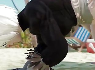 2B fucked in the ass