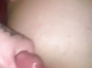 Cumming all over her beautiful ass!!