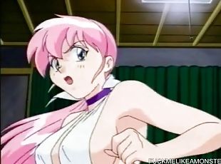 teta-grande, brinquedo, hardcore, dedos, excitante, anime, hentai