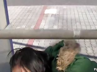 Public blowjob