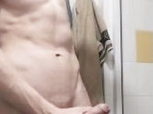 banhos, masturbação, amador, adolescente, punheta, webcam, chuveiro, sozinho, pénis