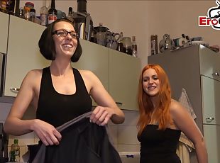 german devot and femdom lady threesome