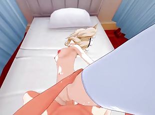 POV fuck Barbara with her legs up. Genshin Impact