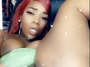 Thick Ebony Makes Herself Cum SO Hard!