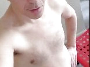 masturbation, amateur, mature, énorme-bite, gay, secousses, serrée, italien, solo, musclé