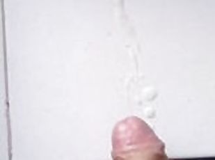 masturbation, orgasm, amatör, cumshot, gigantisk-kuk, ensam, kuk