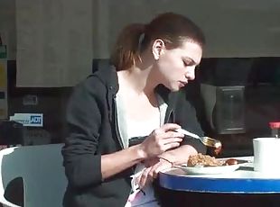 Kasey Fingers Her Soft Pussy During Her Lunch Break