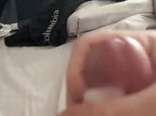 onani, amatør, cumshot, stor-pikk, pov, alene, pikk