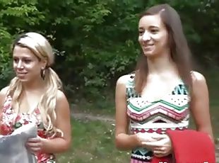 Hot Guy Having fun with 2 sexy teens