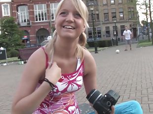 russisk, blowjob, tenåring, hardcore, par, pov, pigtail, blond, naturlig, frekk