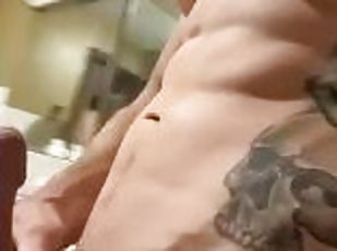 amateur, gay, paja, a-solas, musculada