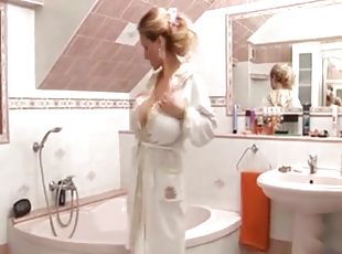 baignade, gros-nichons, masturbation, chatte-pussy, milf, jouet, pornstar, décapage, solo, sous-vêtements