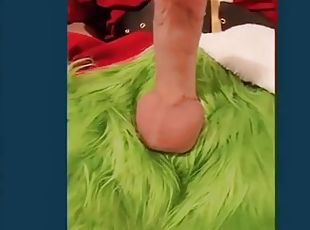 BIG COCK looks at the Grinch who came to Christmas