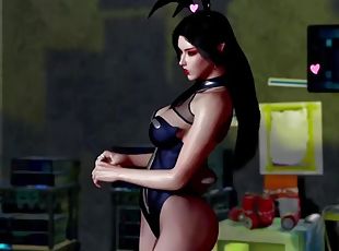 groß-titten, babe, blasen, hentai, 3d