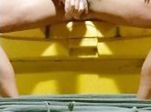 masturbation, en-plein-air, public, amateur, ejaculation-sur-le-corps, gay, européenne, euro, attrapée, solo