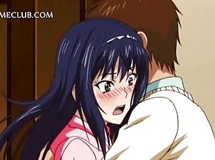 asiatique, ejaculation-sur-le-corps, jouet, anime, hentai, brunette