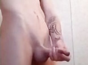 masturbation, amateur, ejaculation-sur-le-corps, maison, secousses, solo