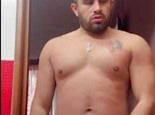 papá, masturbación, amateur, chorro-de-corrida, gay, a-solas, papi, musculada, realidad, oso