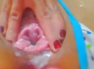 masturbare-masturbation, pasarica, excitat, camera-web, solo, rasa, tanga