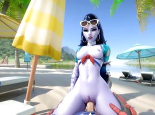 enorme, coño-pussy, babes, polla-enorme, 3d