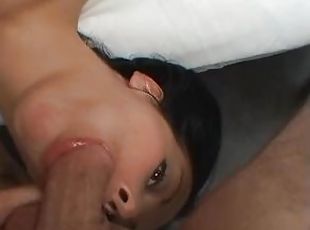 Very Cute Babysitter Sucking Boss's Cock