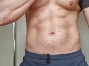 amateur, énorme-bite, gay, branlette, sale, fétiche, solo, musclé, salle-de-gym, bite