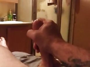 Male masturbation cumshot