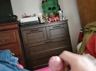 masturbation, amateur, ejaculation-sur-le-corps, énorme-bite, gay, branlette, ejaculation, horny, solo, réalité