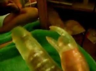 amatori, jucarie, facut-acasa, excitat, futai, camera-web, dildo, solo