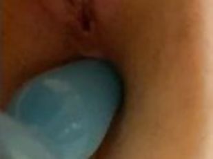 masturbation, amateur, anal, jouet, bout-a-bout, solo, insertion