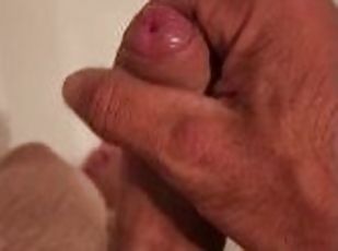 masturbation, amateur, énorme-bite, branlette, massage, point-de-vue, solo, réalité, bite