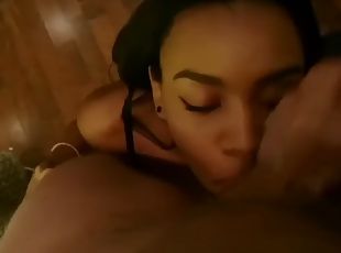 amatir, sayang, blowjob-seks-dengan-mengisap-penis, cumshot-keluarnya-sperma, berkulit-hitam, remaja, hitam, sudut-pandang