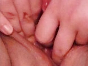 Up-close masturbation