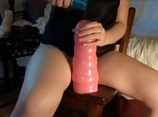 extremo, masturbação, cona-pussy, brinquedo, bochechuda, puta-slut, langerie, natural, webcam, dildo