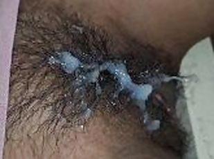 asiatique, poilue, masturbation, vieux, chatte-pussy, amateur, milf, maman, branlette, naturel