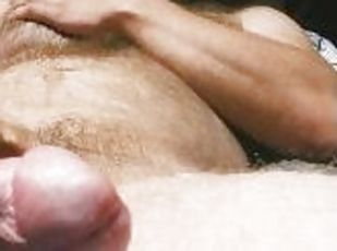 amateur, ejaculation-sur-le-corps, gay, ejaculation, solo, musclé, ours