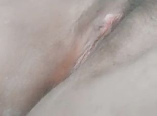 poilue, masturbation, chatte-pussy, amateur, black, joufflue, solo, humide