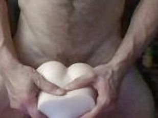 papa, énorme, masturbation, amateur, ejaculation-sur-le-corps, énorme-bite, jouet, ejaculation-interne, ejaculation, solo