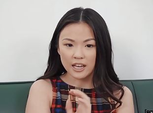 asiatique, énorme-bite, interracial, ados, bâillonnement, minuscule, brunette, ados-asiatique