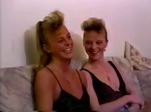 anal, vintage, klassisk, trekant, blond, petite, tvillinger