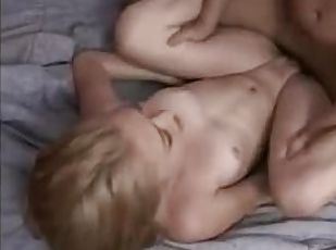 Skinny blonde has smooth hardcore sex