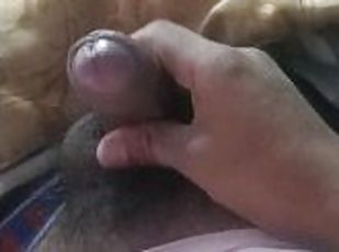 masturbation, femme, amateur, énorme-bite, branlette, point-de-vue, solo, cocu, bite