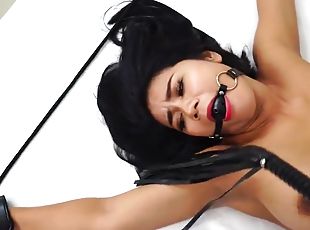 asiatique, milf, jouet, hardcore, bdsm, point-de-vue, fétiche, bâillonnement, bondage, brunette