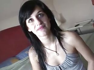 amateur, babes, adolescente, corrida-interna, morena