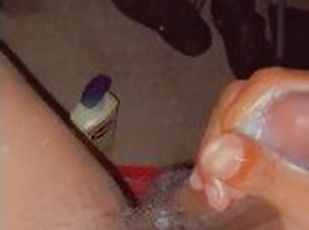 masturbation, amateur, ejaculation-sur-le-corps, énorme-bite, branlette, solo, bite